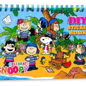 Cartela 350 Adesivos Snoopy Papelaria Fofa Criativa